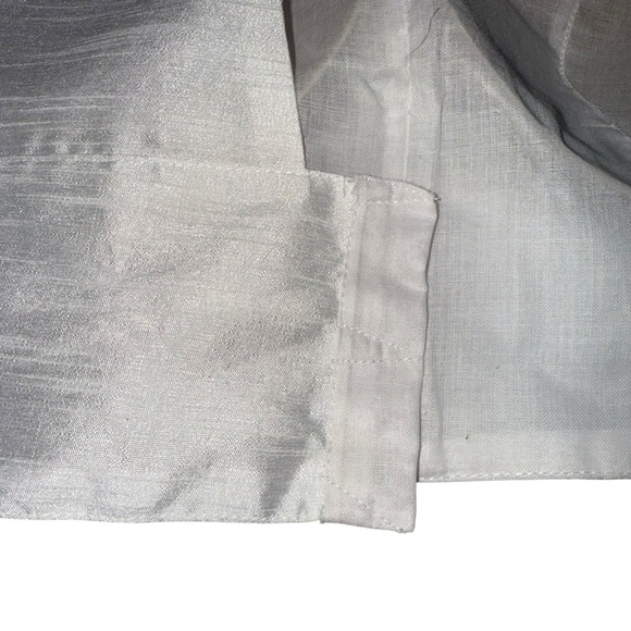 Silver & White Metallic Crop Top with Built-In Cups – Party/Bridal XS-S - Picture 9 of 11